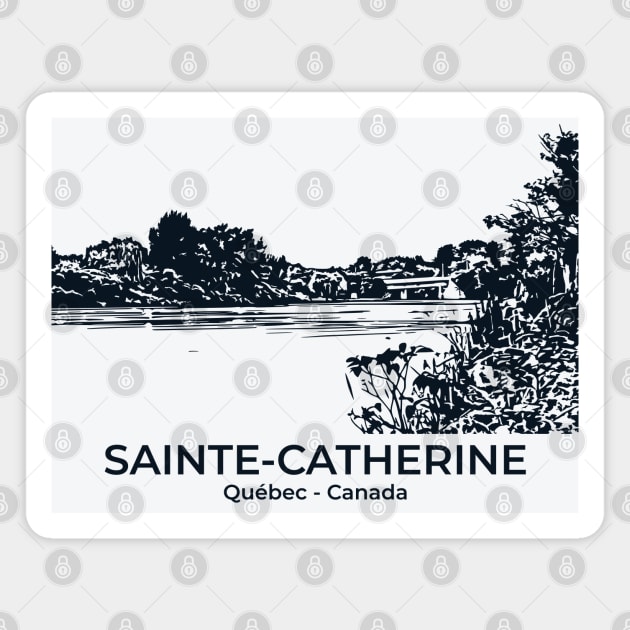 Sainte-Catherine - Québec Magnet by Lakeric